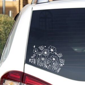 Floral Car Window Decal